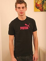 Skinny boy Kevin gets naked.