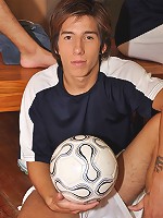 Horny gay daddy seduces his twink football team