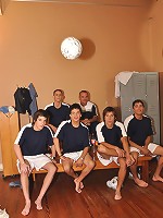 Horny gay daddy seduces his twink football team